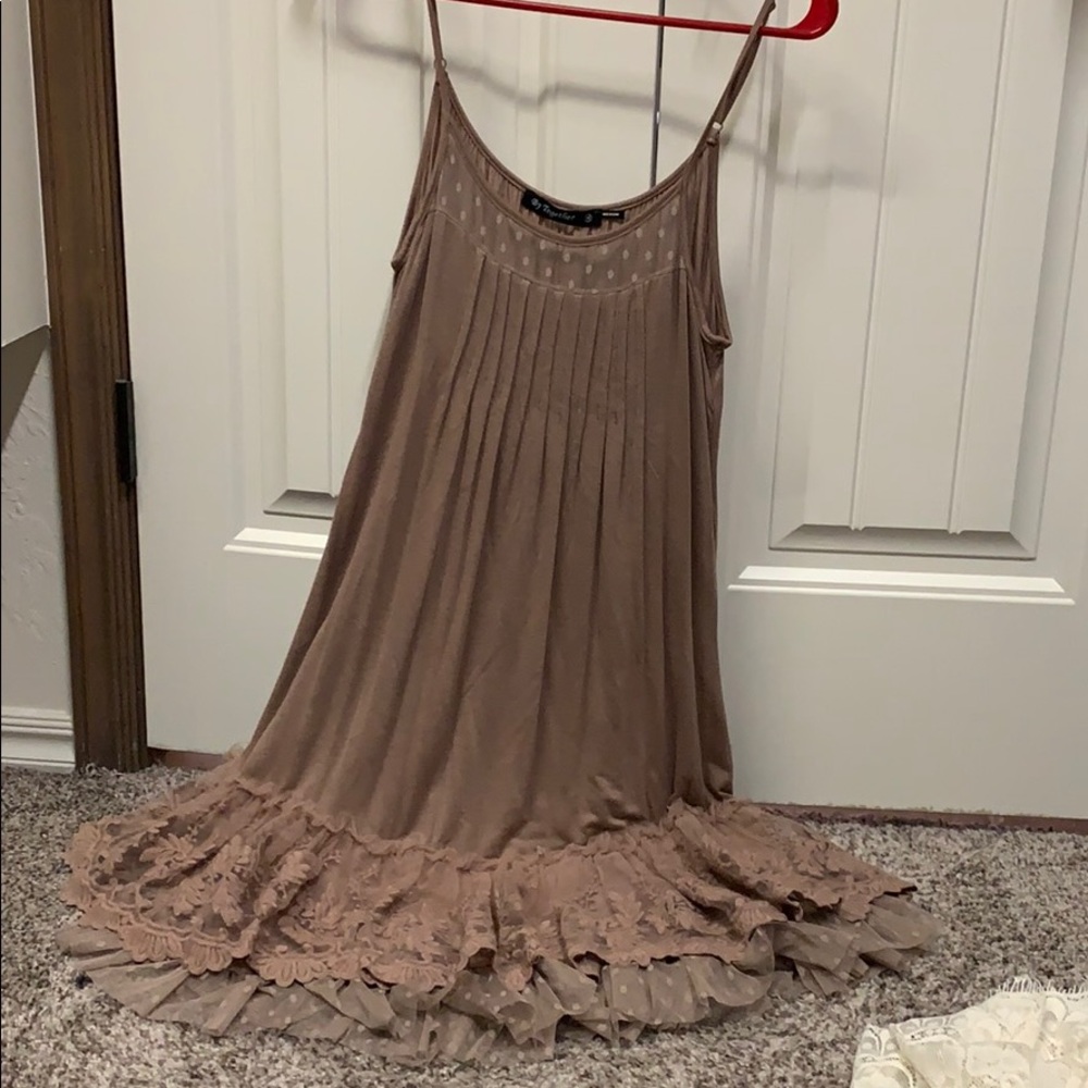 Dress with coverup